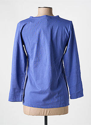 Top coupe cintrée manches longues bleu COUTURIST femme