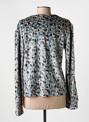 Top imprimé fantaisie manches longues gris COUTURIST femme