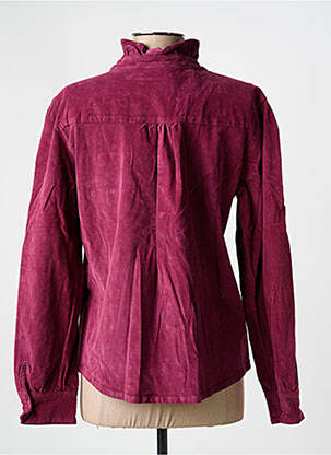 Chemisier coupe cintrée manches longues violet COUTURIST femme