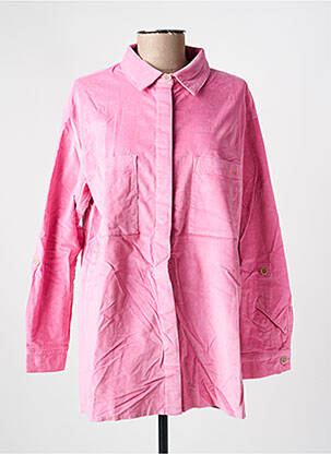 Chemisier coupe droite manches longues rose COUTURIST femme