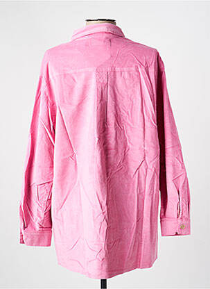Chemisier coupe droite manches longues rose COUTURIST femme