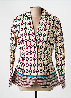 Blazer coupe cintrée beige COUTURIST femme