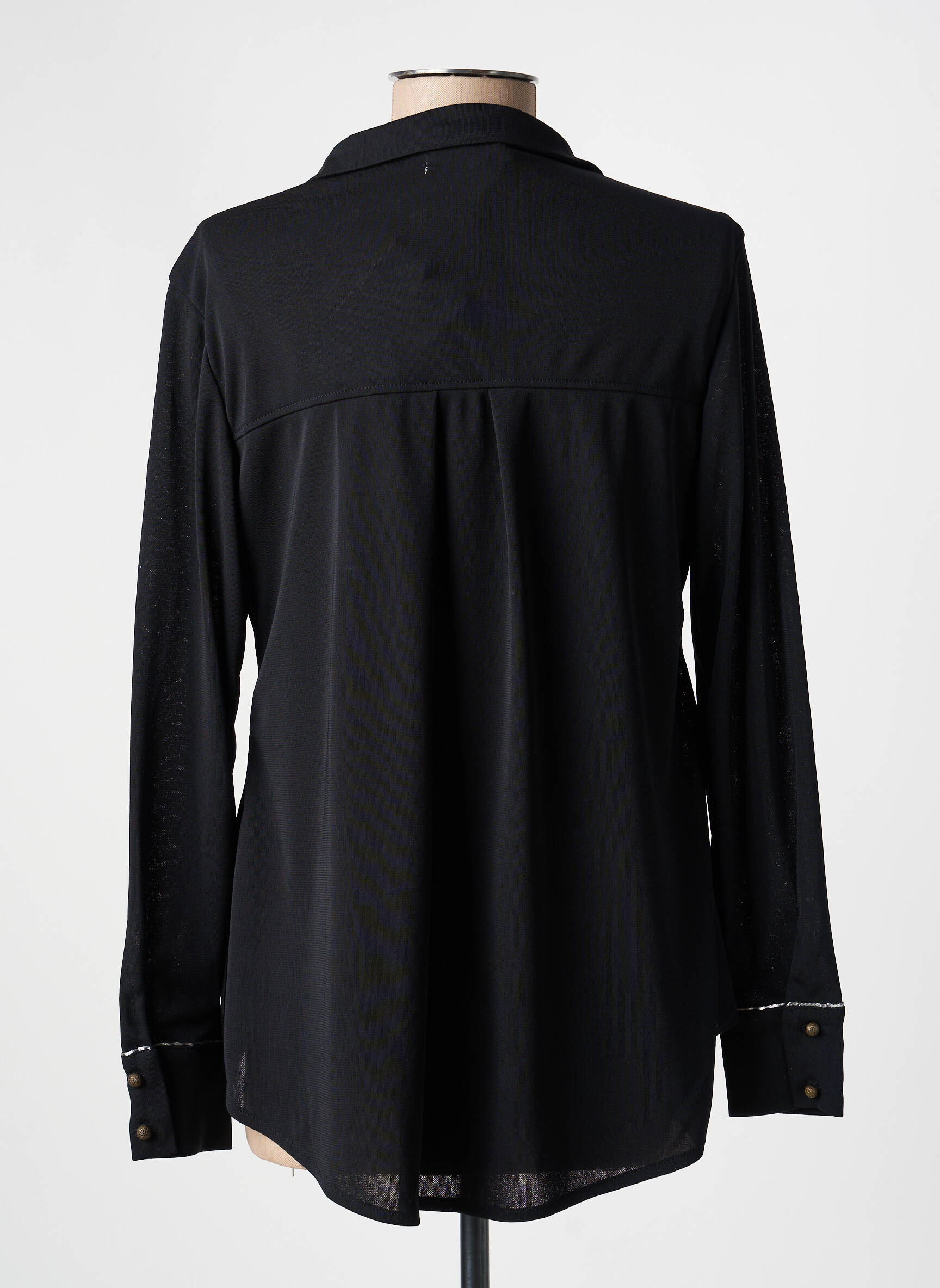 Blouse manches longues manches longues noir DENIM &DRESS femme