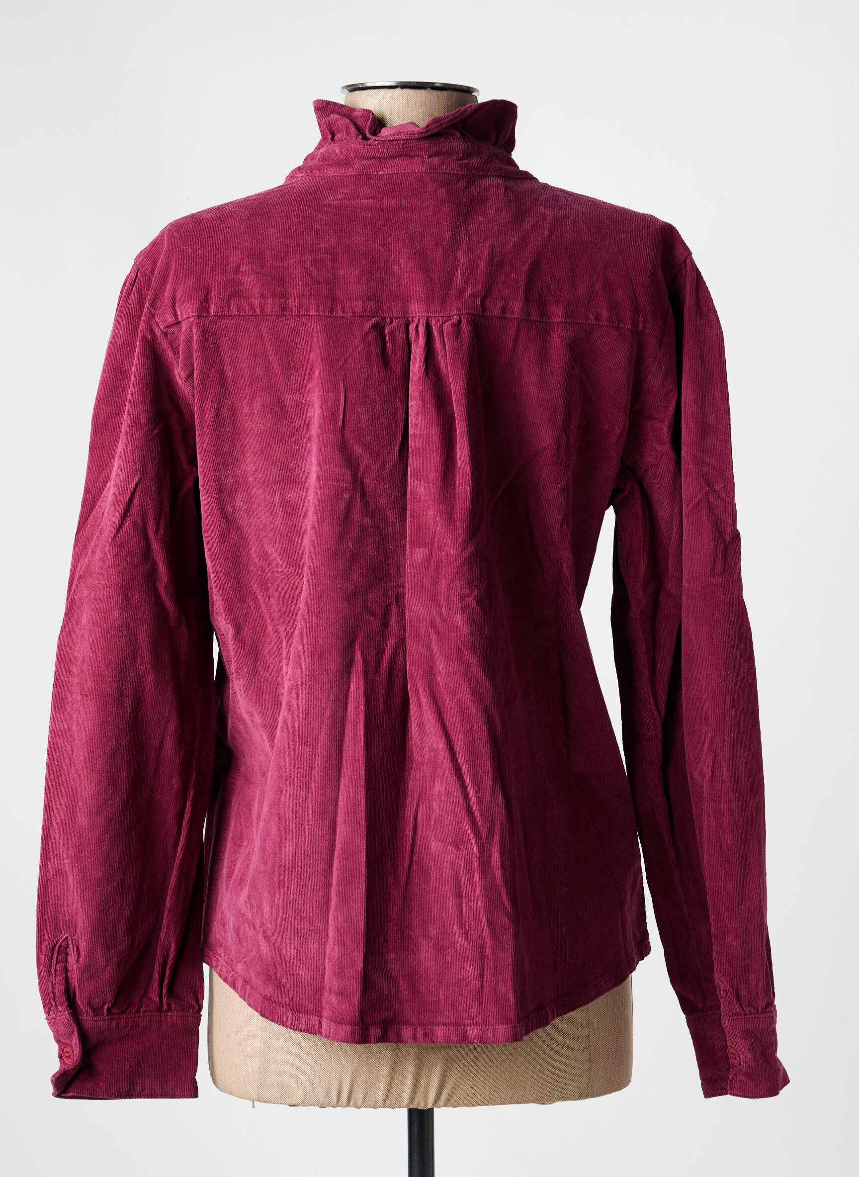 Chemisier coupe cintrée manches longues violet COUTURIST femme
