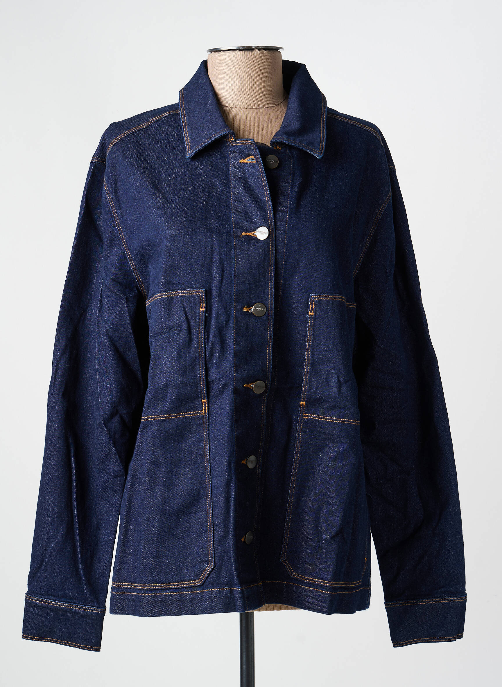 Veste casual coupe droite bleu COUTURIST femme