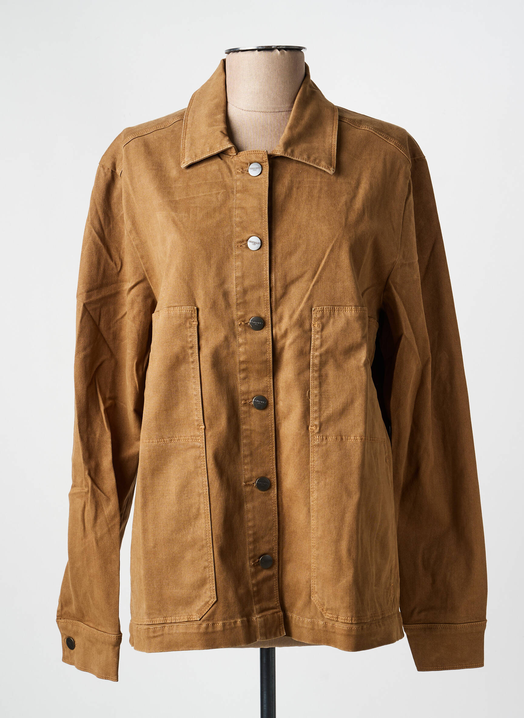 Veste casual coupe droite marron COUTURIST femme