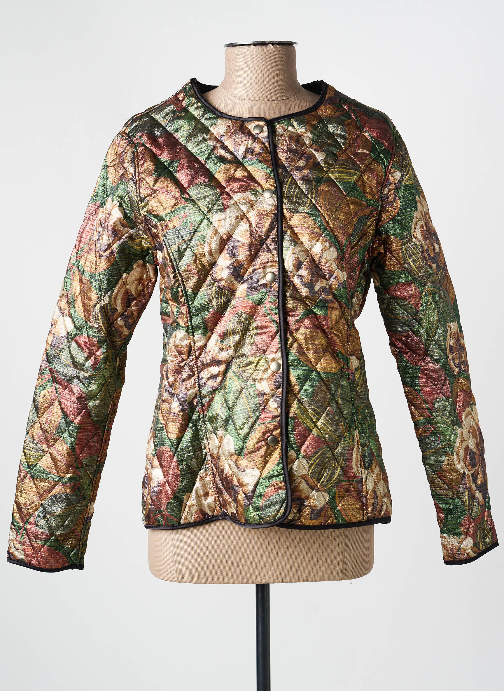 Veste casual col rond vert COUTURIST femme