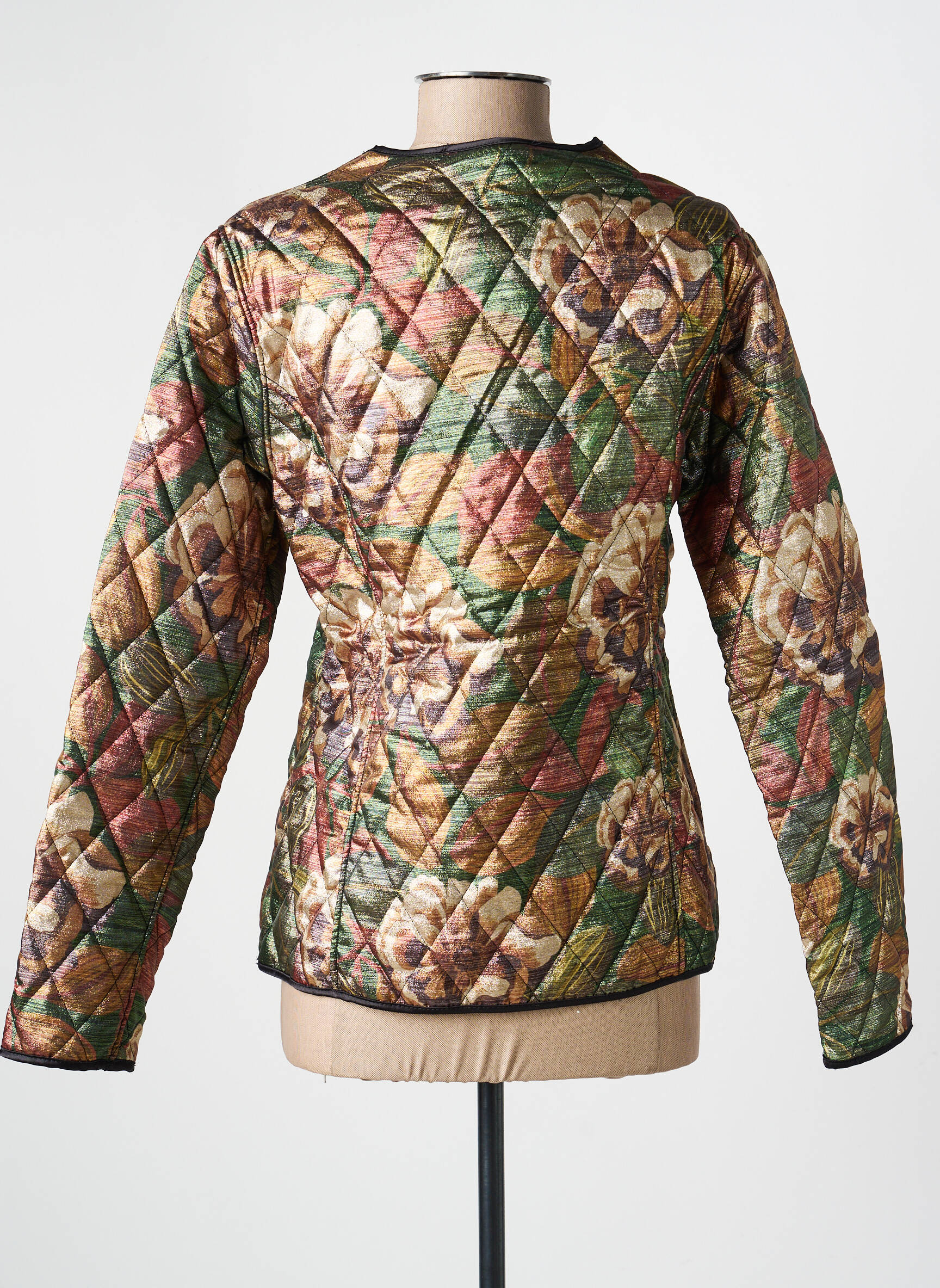 Veste casual col rond vert COUTURIST femme