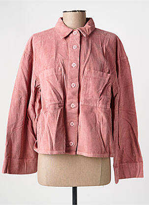 Veste casual coupe droite rose COUTURIST femme