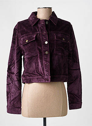 Veste casual coupe droite violet COUTURIST femme