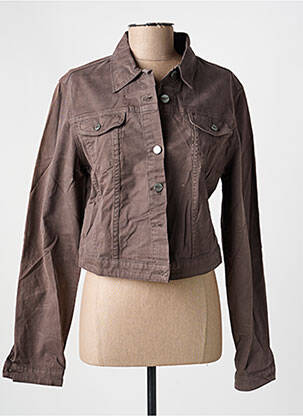 Veste casual coupe droite marron COUTURIST femme