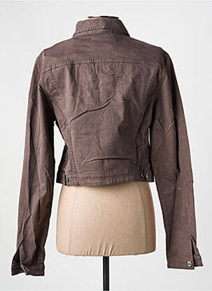 Veste casual coupe droite marron COUTURIST femme