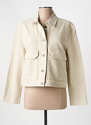 Veste casual coupe droite beige COUTURIST femme