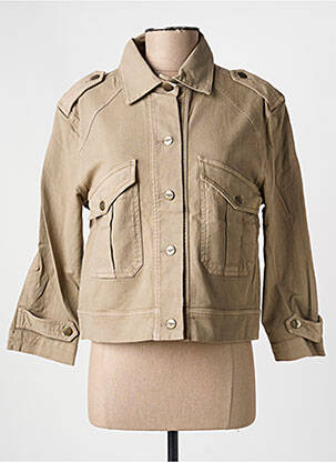 Veste casual coupe droite beige COUTURIST femme