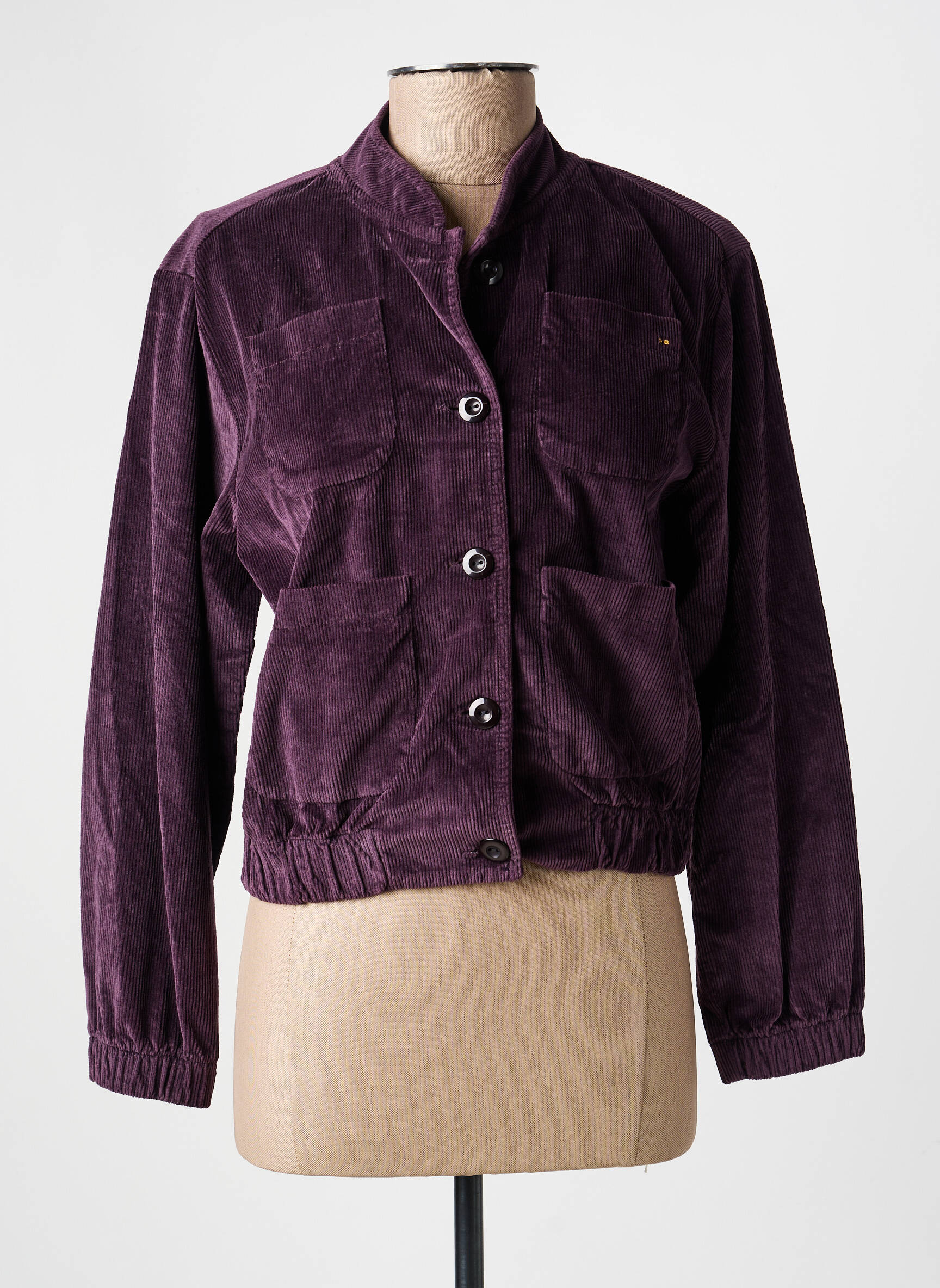 Veste casual poches violet COUTURIST femme