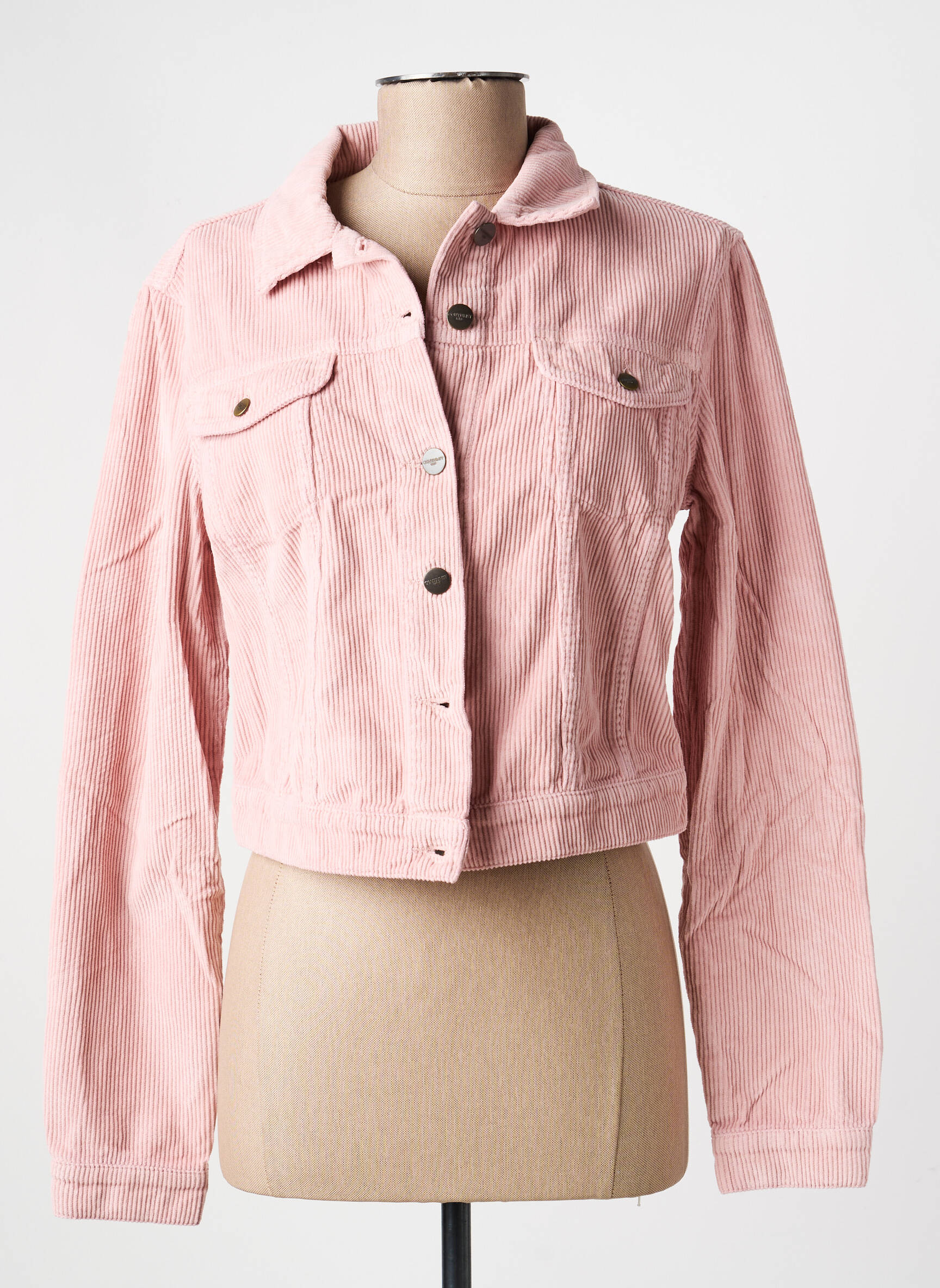 Veste casual coupe droite rose COUTURIST femme