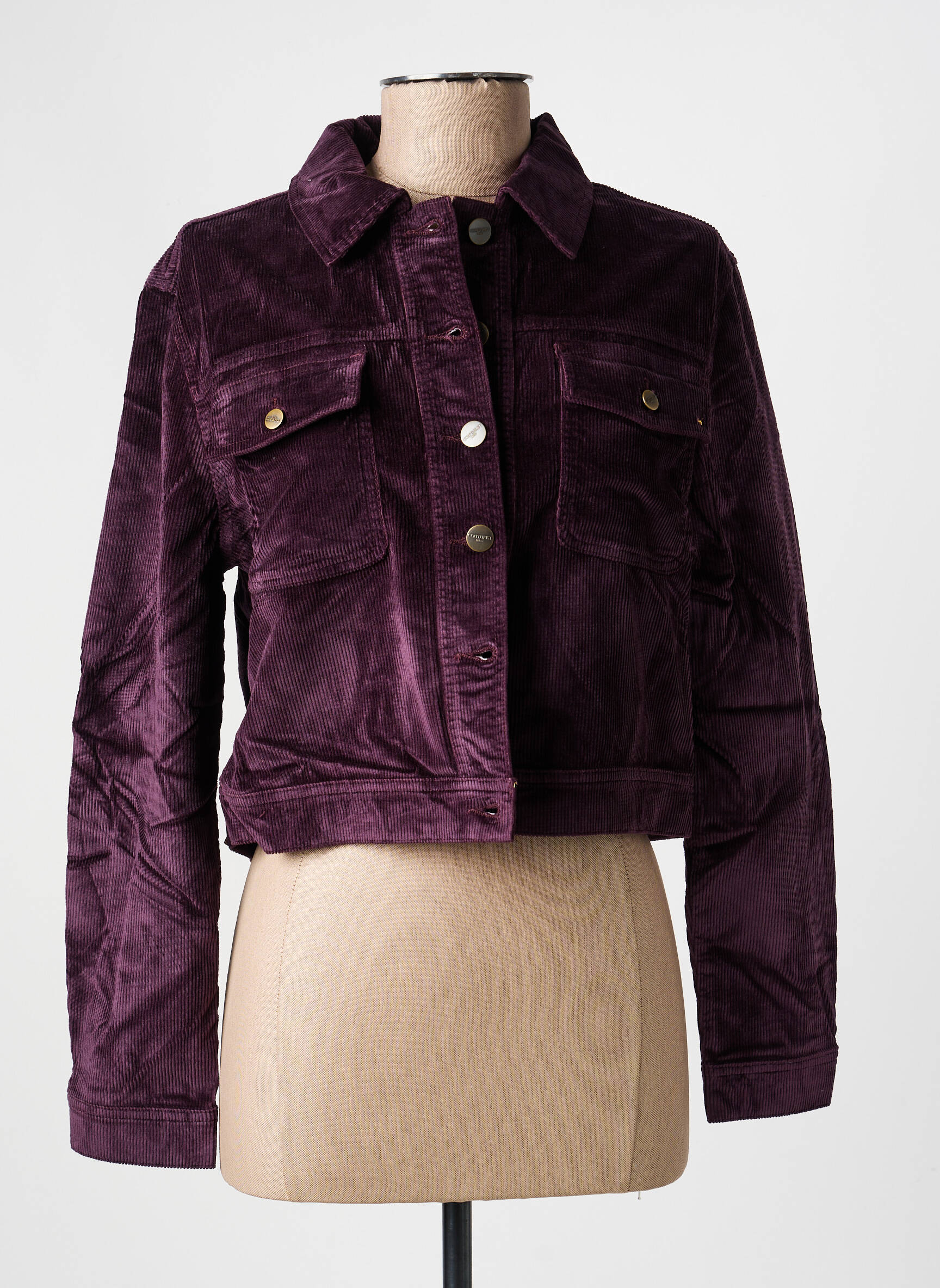 Veste casual coupe droite violet COUTURIST femme