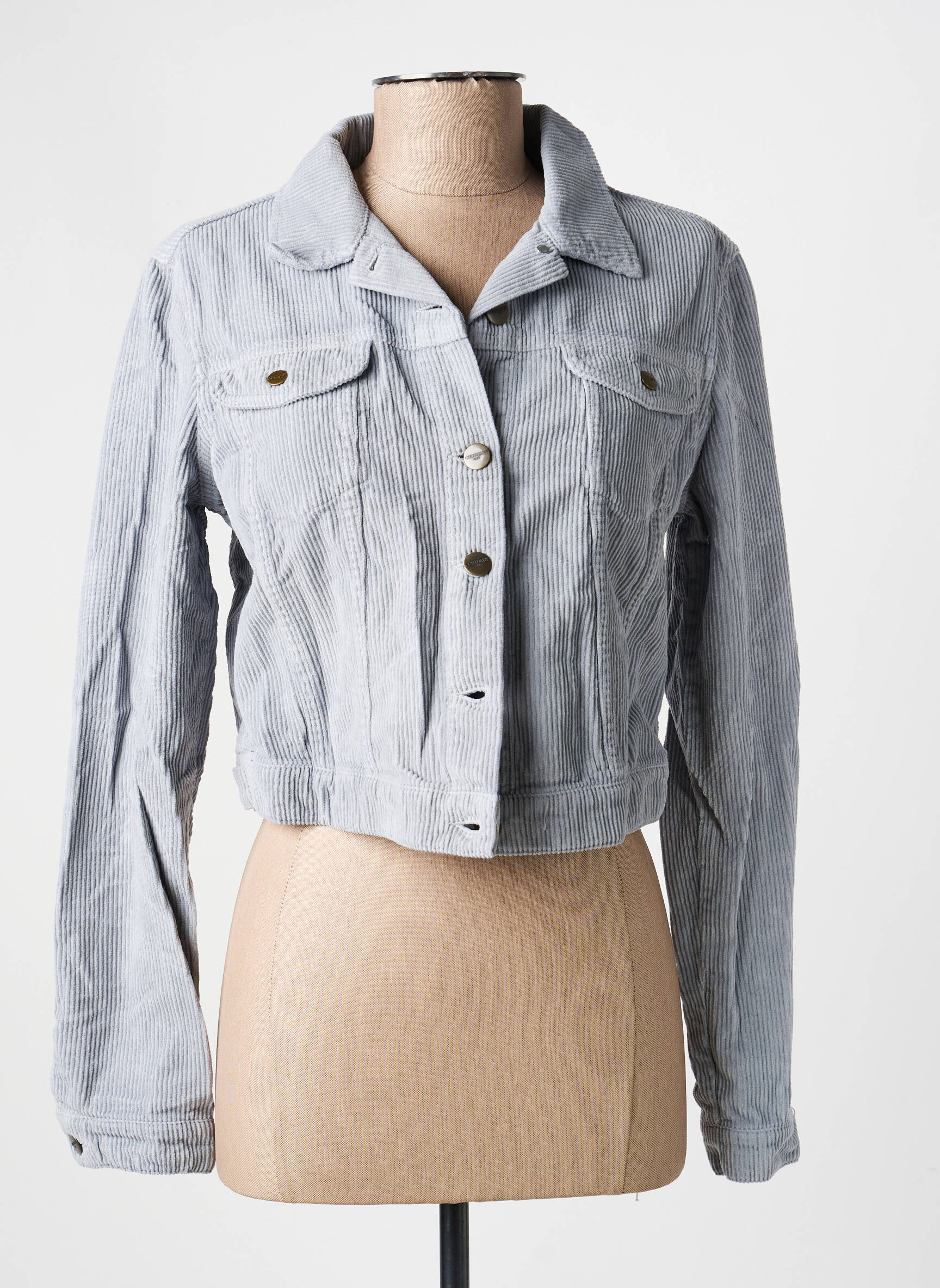 Veste casual coupe droite gris COUTURIST femme