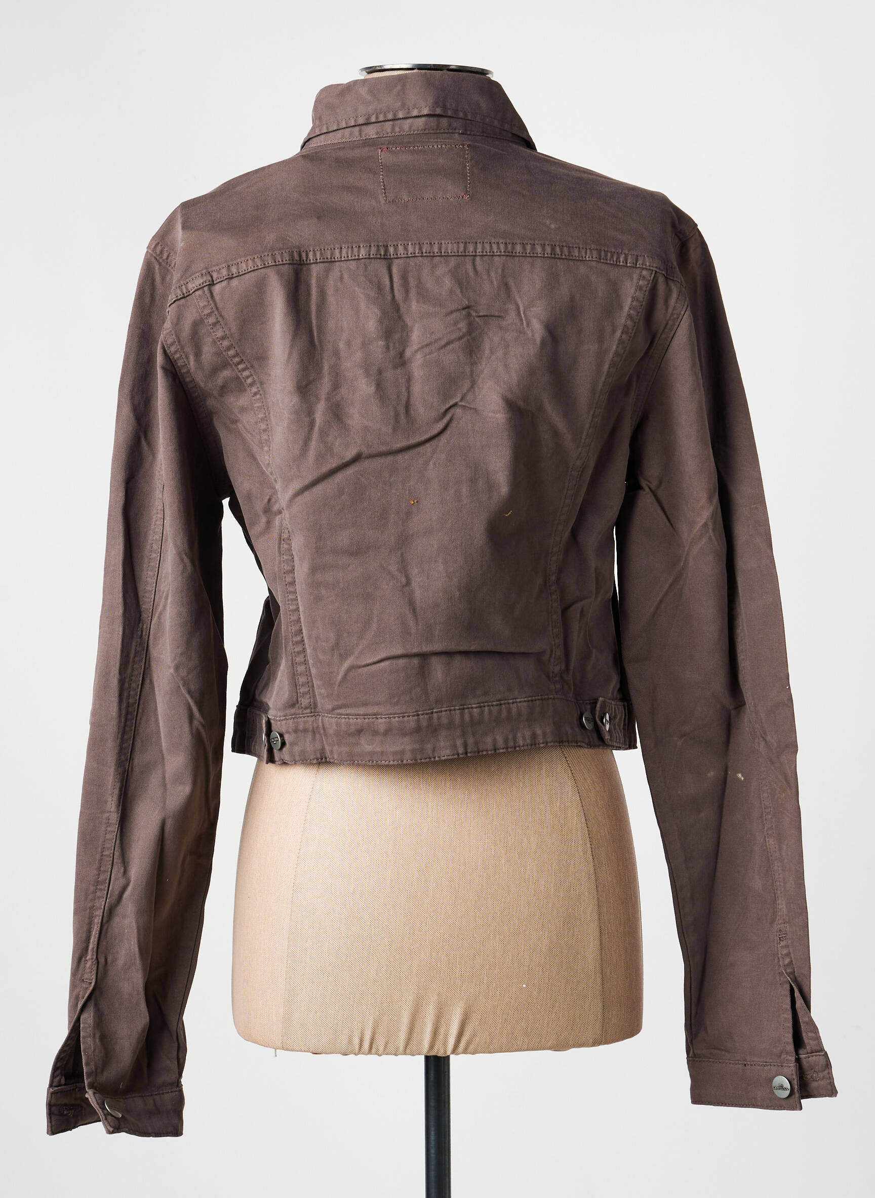 Veste casual coupe droite marron COUTURIST femme
