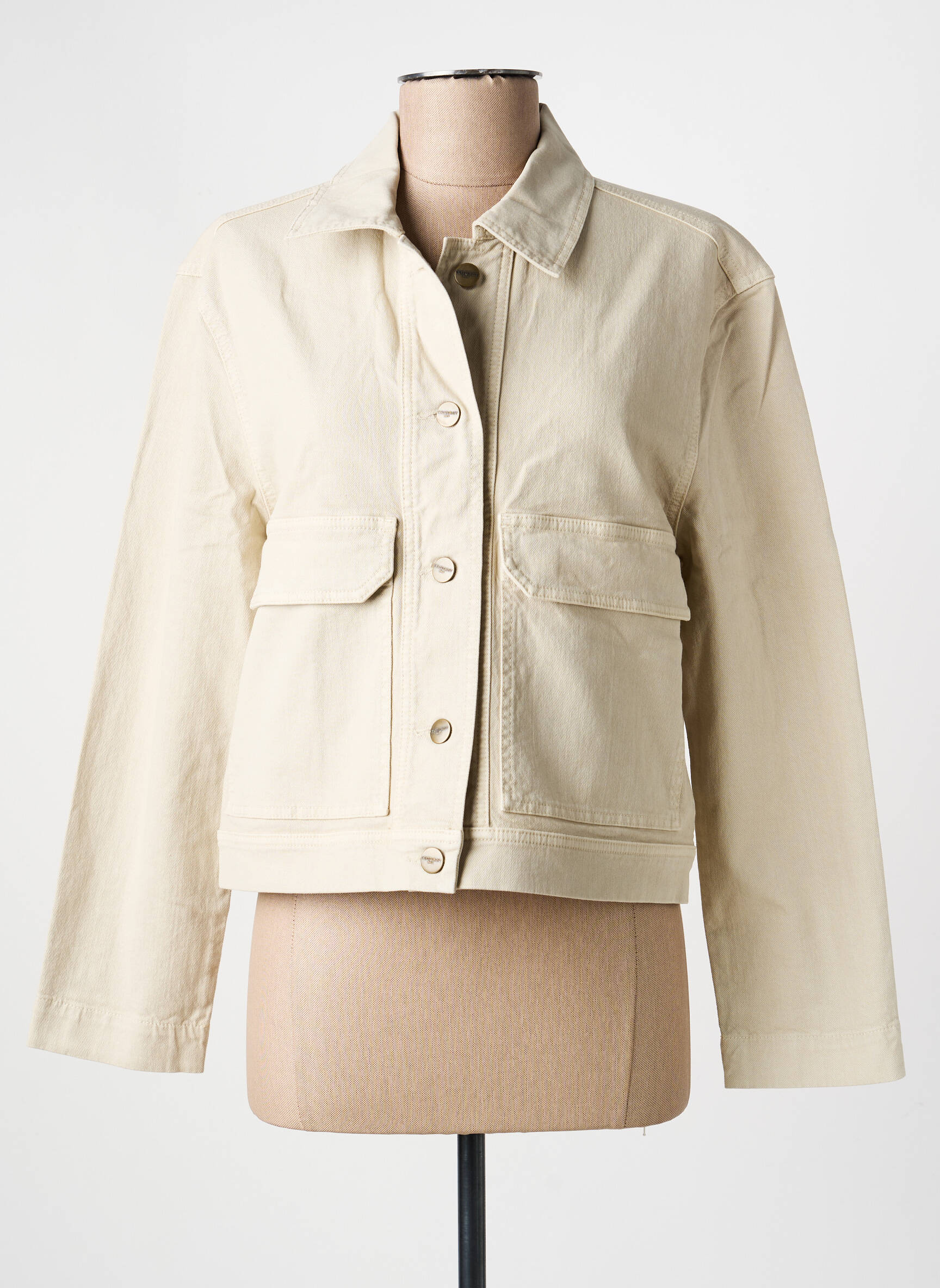 Veste casual coupe droite beige COUTURIST femme