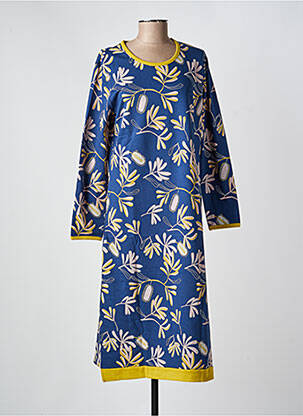 Chemise de nuit manches longues bleu ROSE POMME femme
