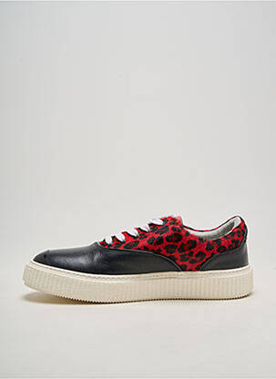 Baskets matière lisse bout rond noir ME.LAND homme