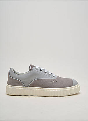 Baskets nubuck bout rond gris ME.LAND homme
