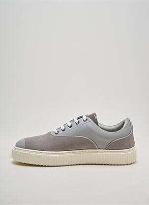 Baskets nubuck bout rond gris ME.LAND homme