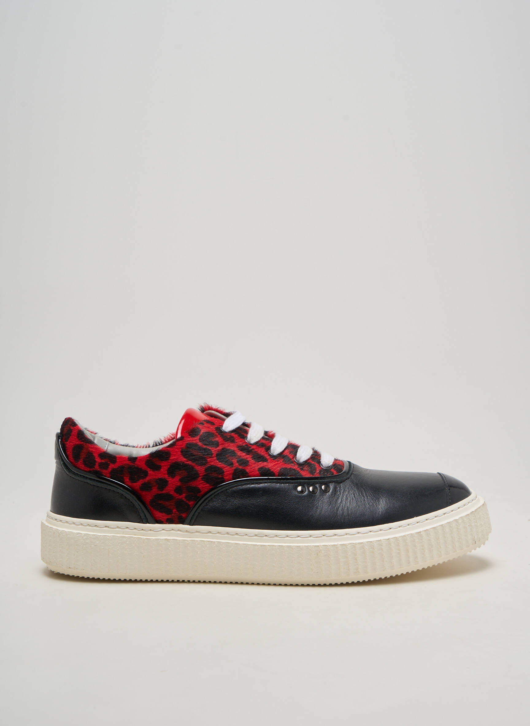 Baskets matière lisse bout rond noir ME.LAND homme