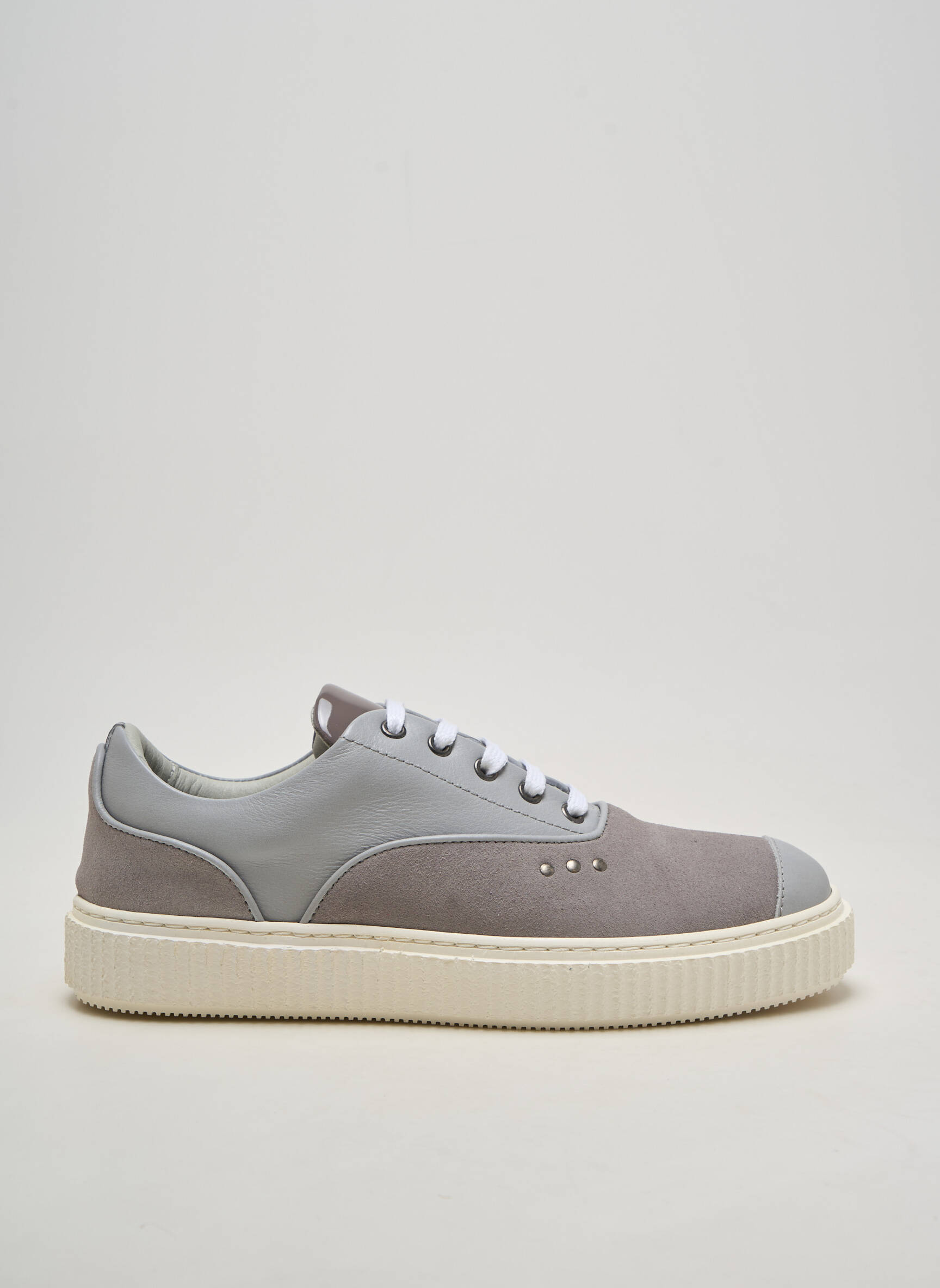 Baskets nubuck bout rond gris ME.LAND homme