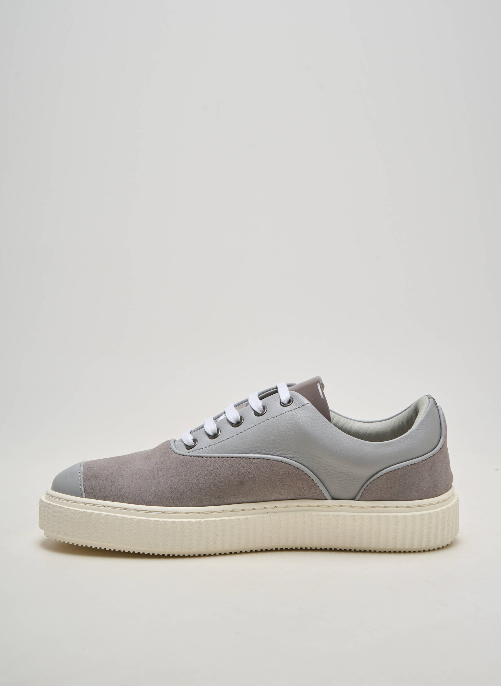 Baskets nubuck bout rond gris ME.LAND homme