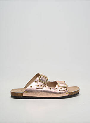 Mules/sabots matière lisse talon plat jusqu'à 3cm rose L'ATELIER TROPÉZIEN femme