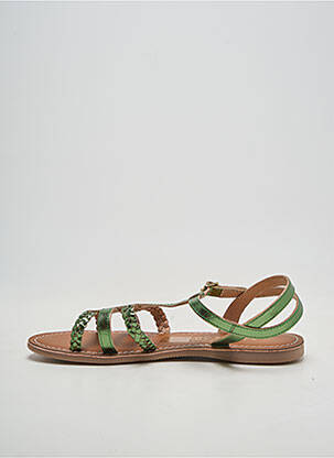 Sandales/nu pieds chiquet talon plat jusqu'à 3cm vert L'ATELIER TROPÉZIEN femme
