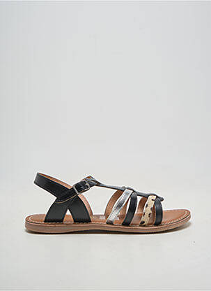 Sandales/nu pieds chiquet talon plat jusqu'à 3cm noir L'ATELIER TROPÉZIEN femme