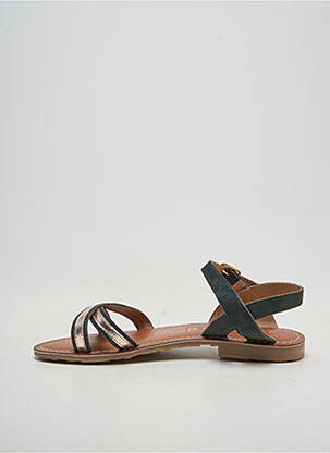 Sandales/nu pieds chiquet talon plat jusqu'à 3cm bleu L'ATELIER TROPÉZIEN femme