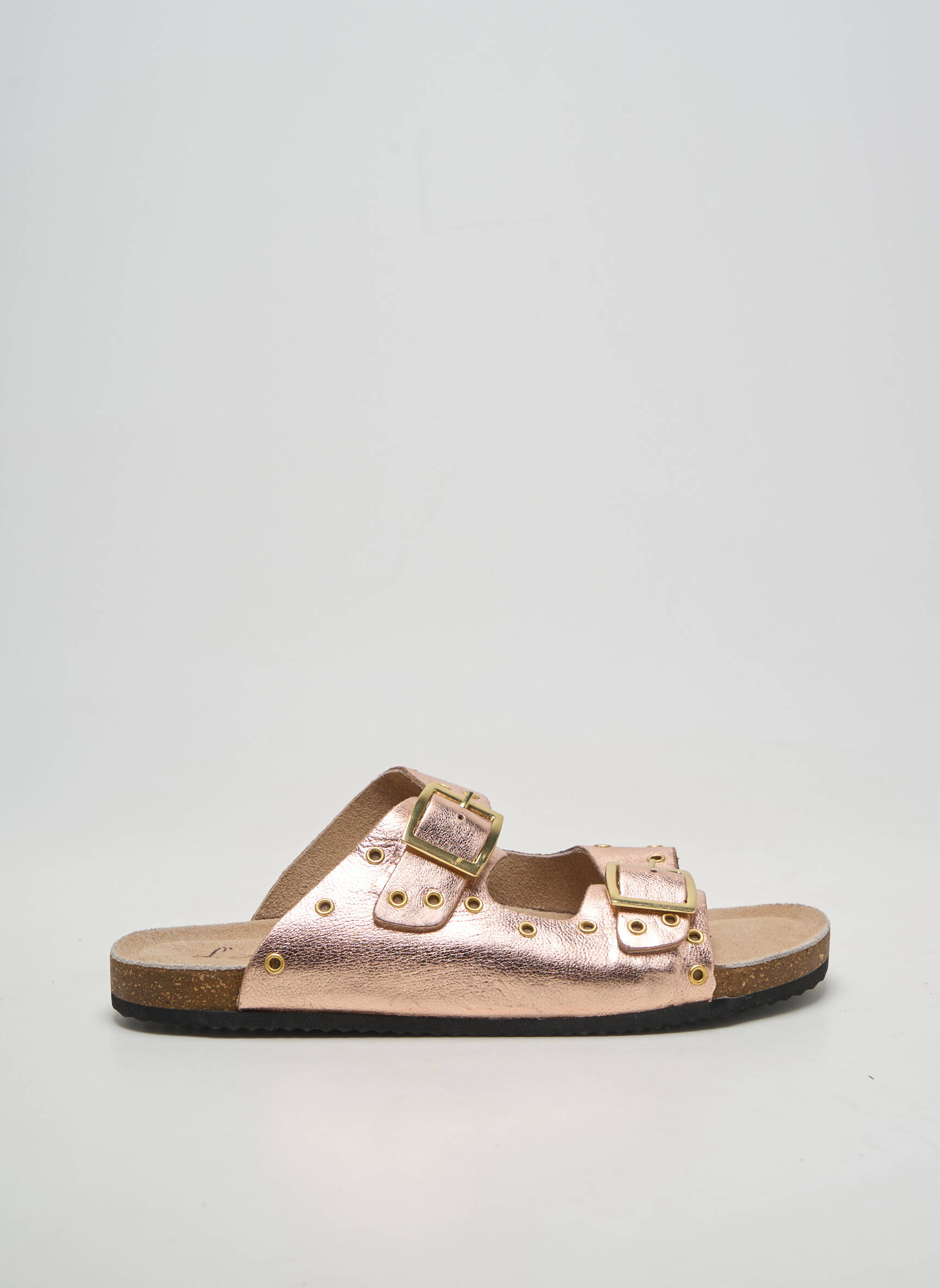 Mules/sabots matière lisse talon plat jusqu'à 3cm rose L'ATELIER TROPÉZIEN femme