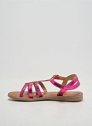 Sandales/nu pieds bout rond chiquet rose L'ATELIER TROPÉZIEN fille