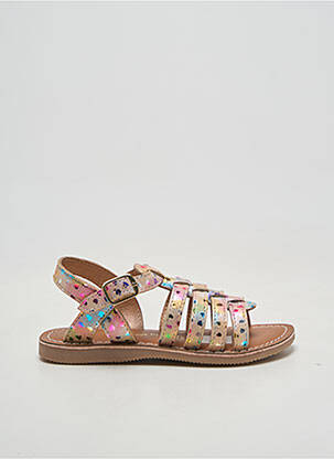 Sandales/nu pieds bout rond chiquet rose L'ATELIER TROPÉZIEN fille
