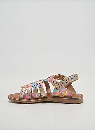 Sandales/nu pieds bout rond chiquet rose L'ATELIER TROPÉZIEN fille