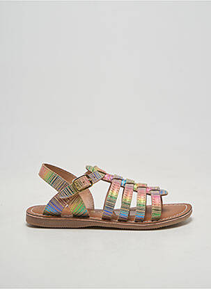 Sandales/nu pieds bout rond chiquet rose L'ATELIER TROPÉZIEN fille