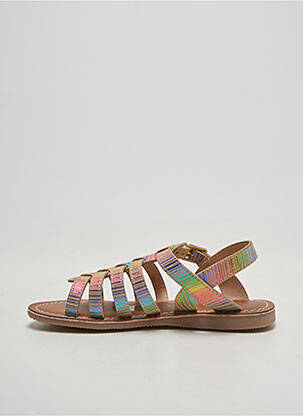 Sandales/nu pieds bout rond chiquet rose L'ATELIER TROPÉZIEN fille