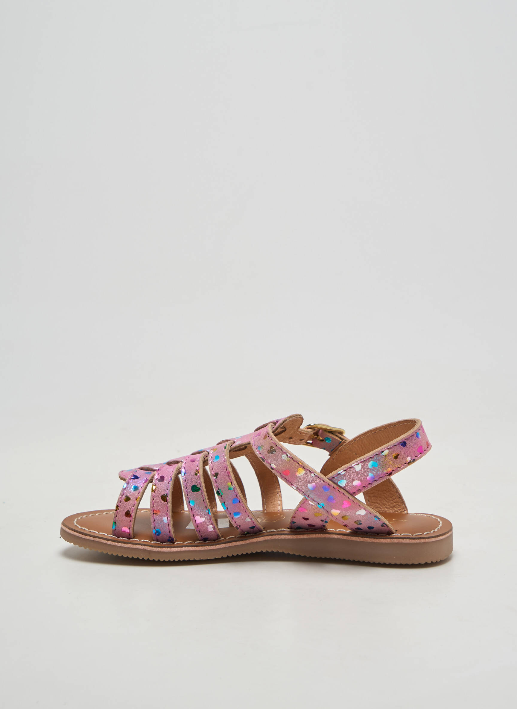Sandales/nu pieds bout rond chiquet rose L'ATELIER TROPÉZIEN fille
