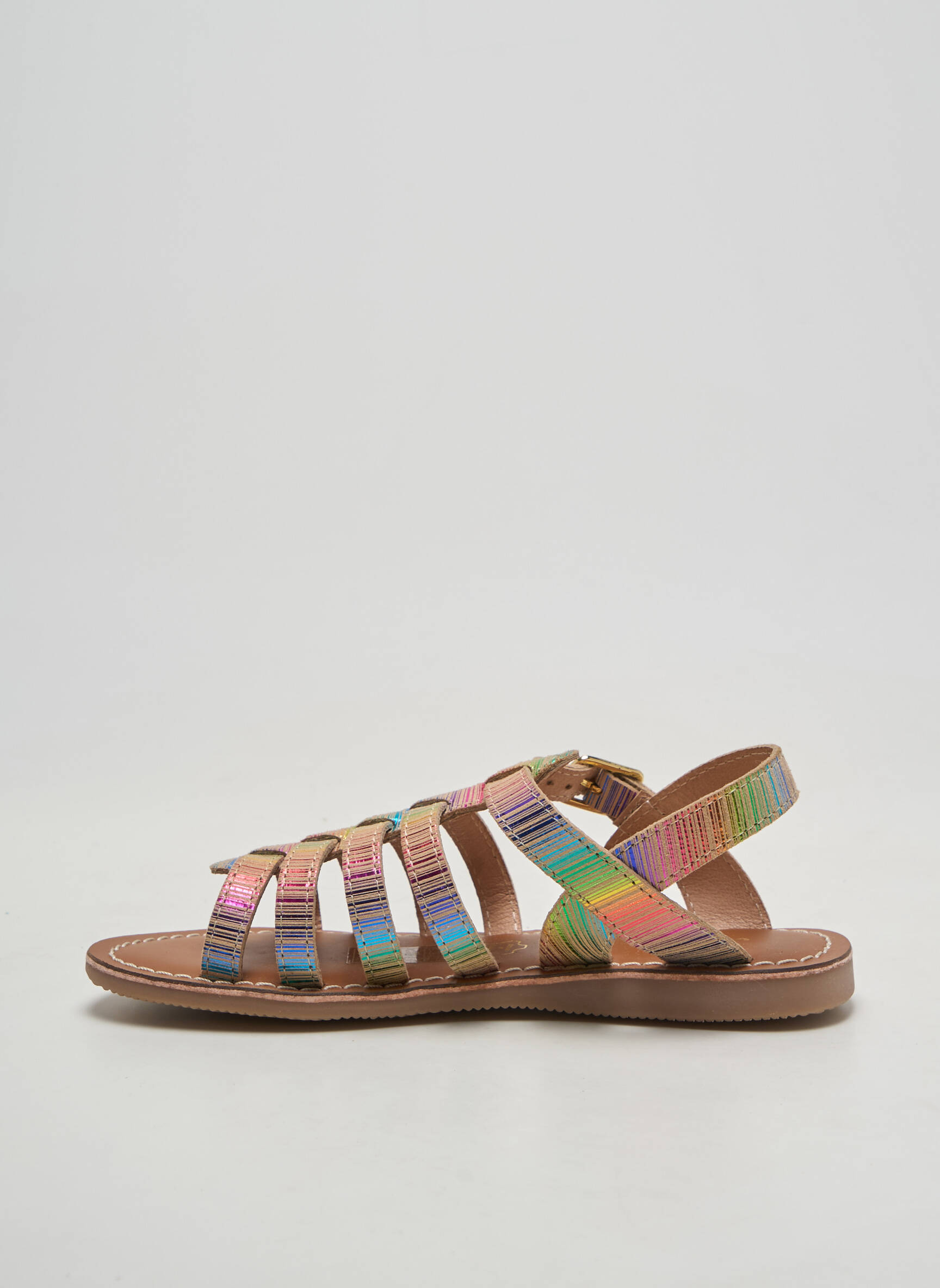 Sandales/nu pieds bout rond chiquet rose L'ATELIER TROPÉZIEN fille