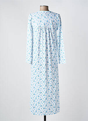 Chemise de nuit manches longues bleu ROSE POMME femme