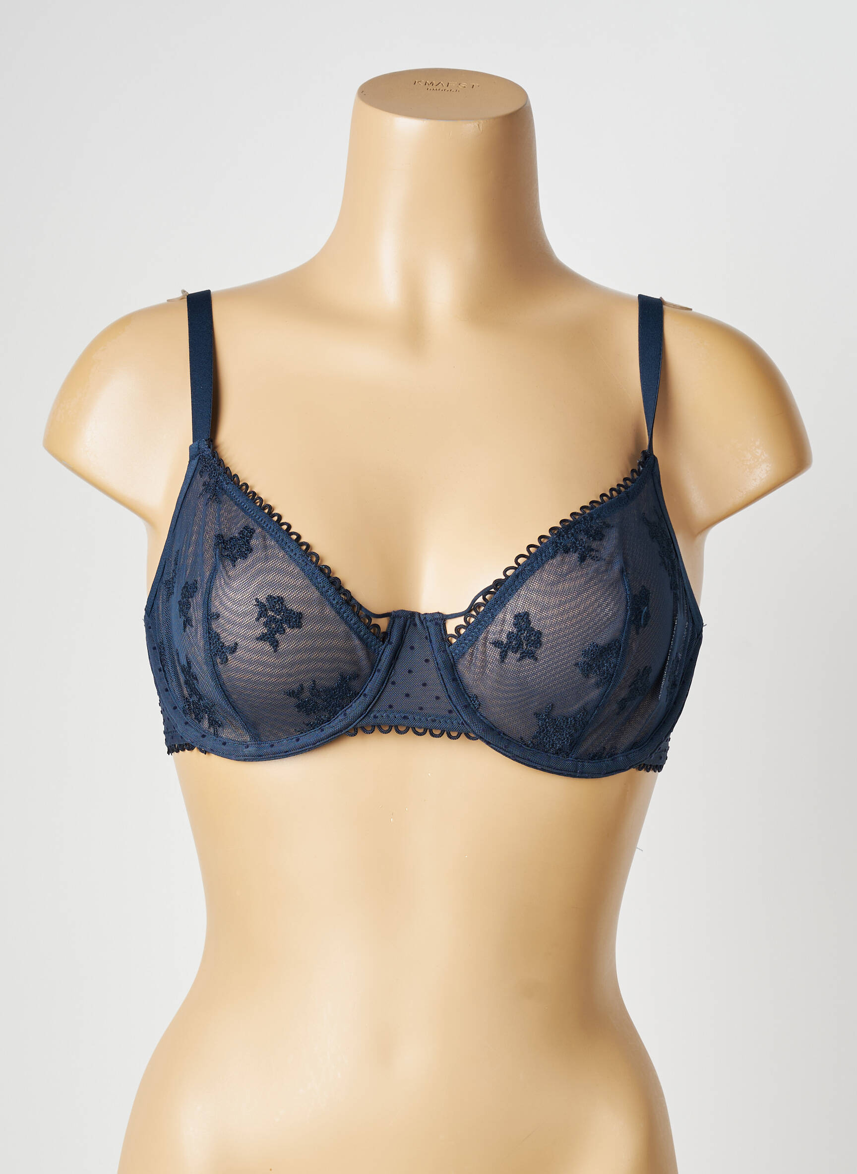 Soutien-gorge légère et transparente haut soutien-gorge emboitant bleu PASSIONATA femme