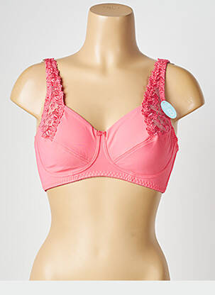 Soutien-gorge broderie haut soutien-gorge emboitant rose DAMART femme