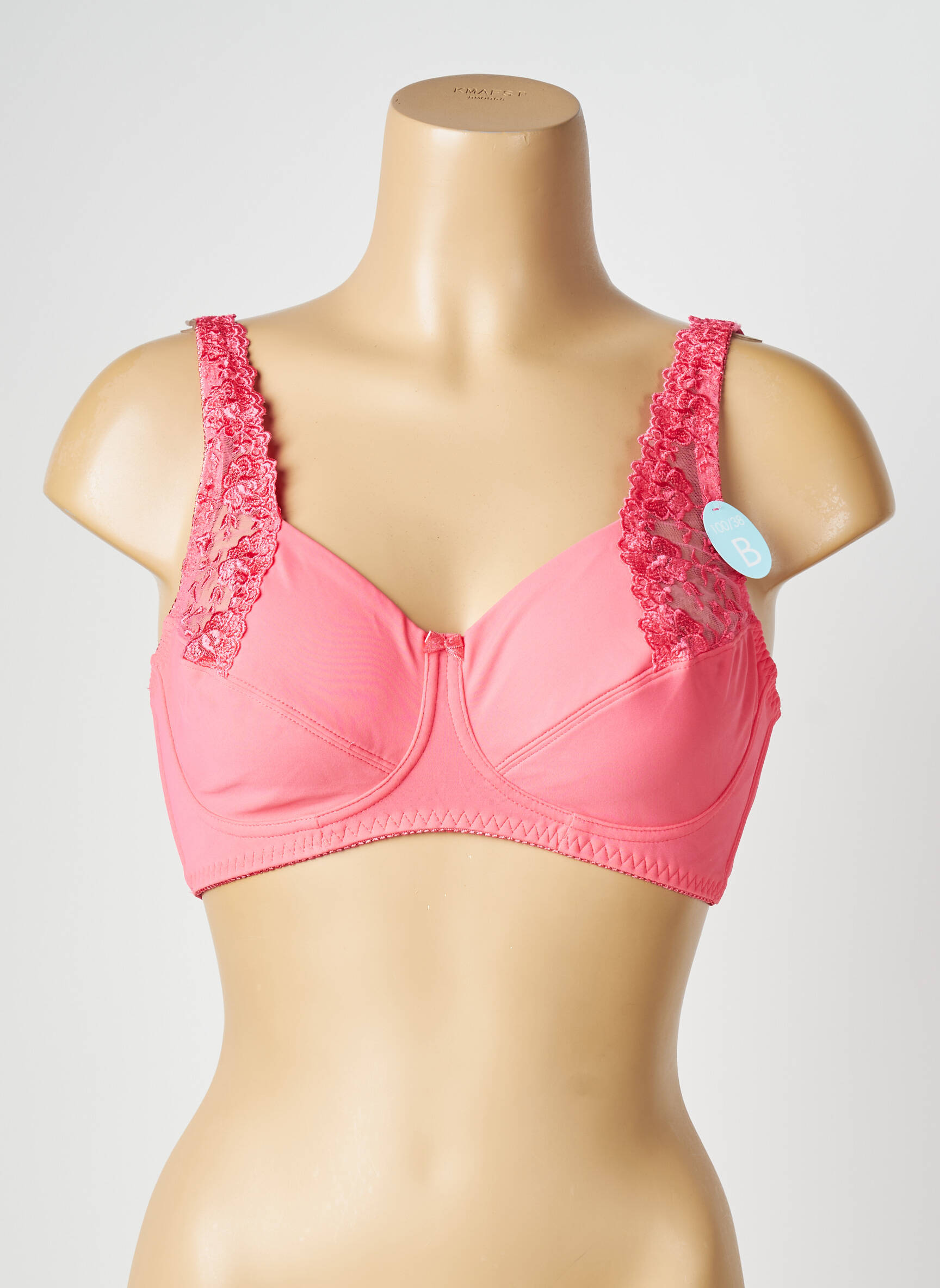 Soutien-gorge broderie haut soutien-gorge emboitant rose DAMART femme