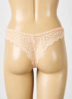 Tanga effet matière satinée orange SIMONE PERELE femme