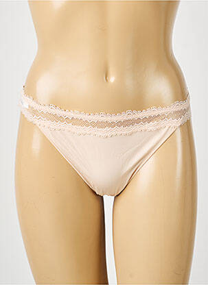 Tanga tissage satiné rose SIMONE PERELE femme