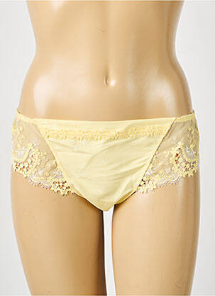 Tanga stretch jaune SIMONE PERELE femme